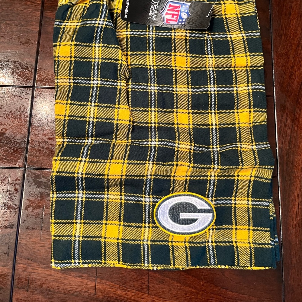NWT Fleece Green Bay Packers Boxer Shorts